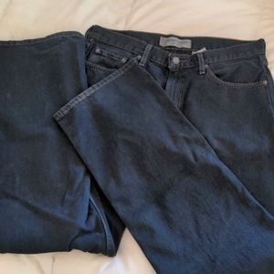 Men's dark wash jeans